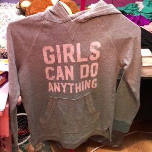 A gray and blue ombre sweatshirt